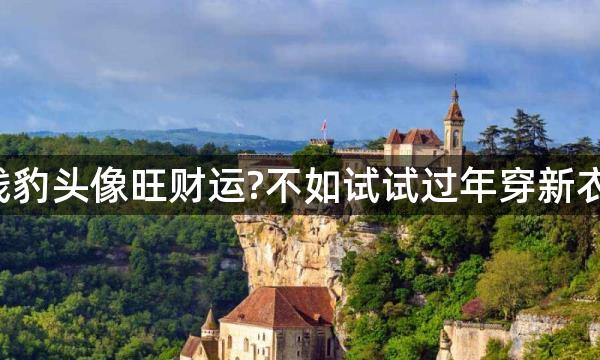 还在用金钱豹头像旺财运?不如试试过年穿新衣更能旺财!