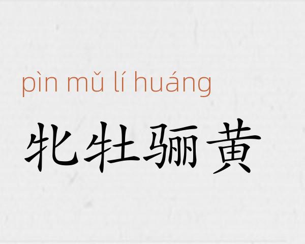 牝牡骊黄成语故事