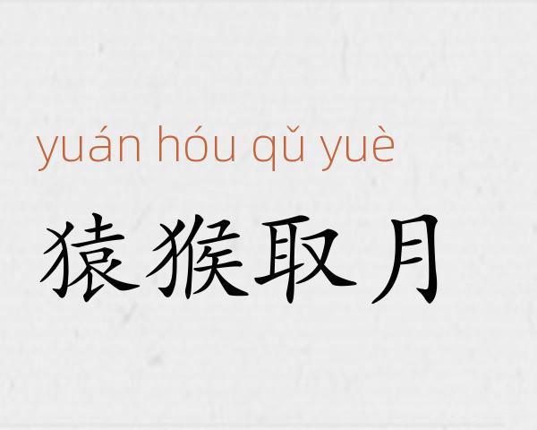 猿猴取月成语故事