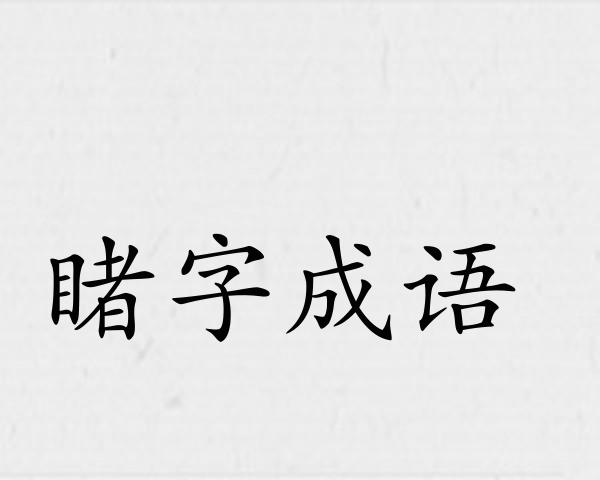 睹字成语