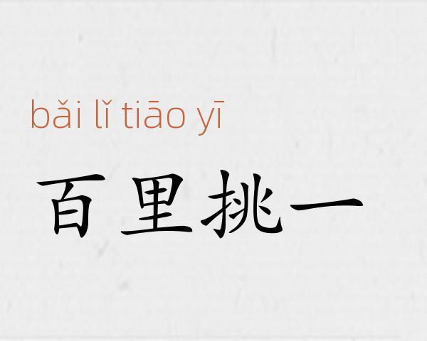 百里挑一成语故事