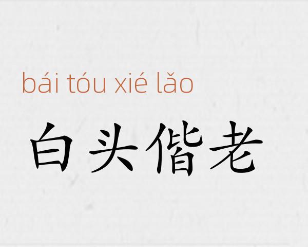 白头偕老成语故事