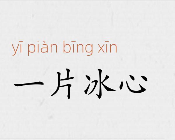 一片冰心成语故事