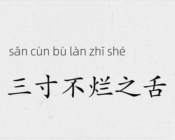 三寸不烂之舌成语故事