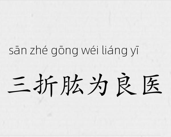 三折肱为良医成语故事