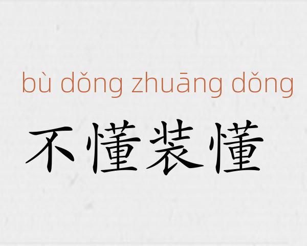 不懂装懂成语故事