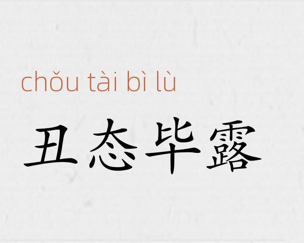 丑态毕露成语故事