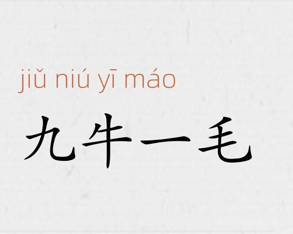 九牛一毛成语故事