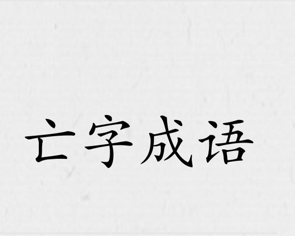 亡字成语