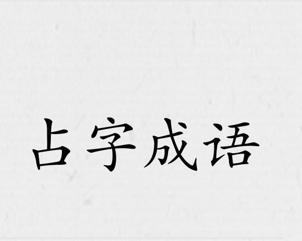 占字成语