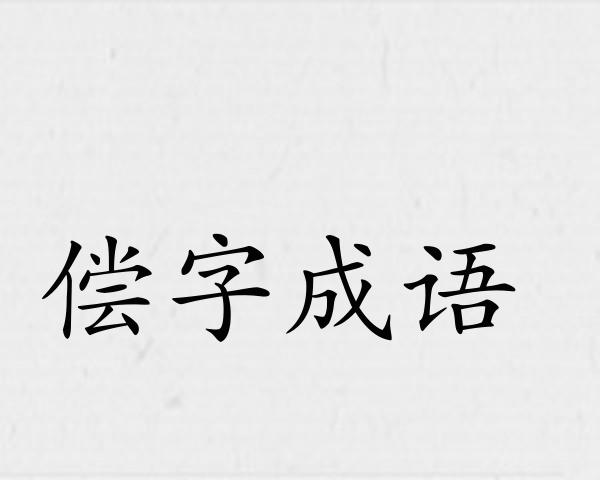偿字成语