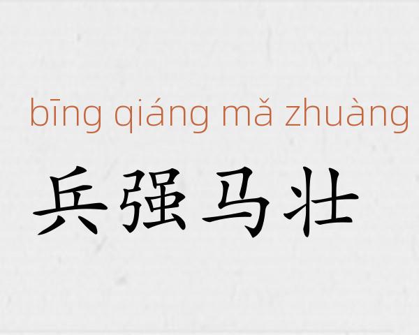 兵强马壮成语故事