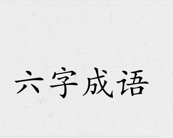 六字成语