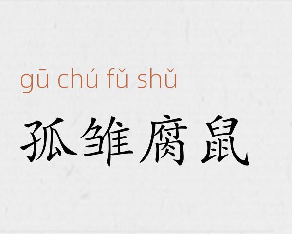 孤雏腐鼠成语故事