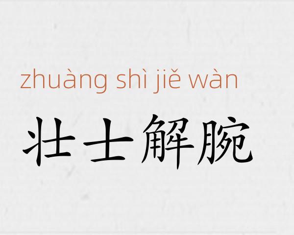 壮士解腕成语故事