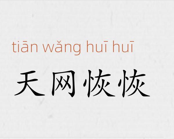 天网恢恢成语故事