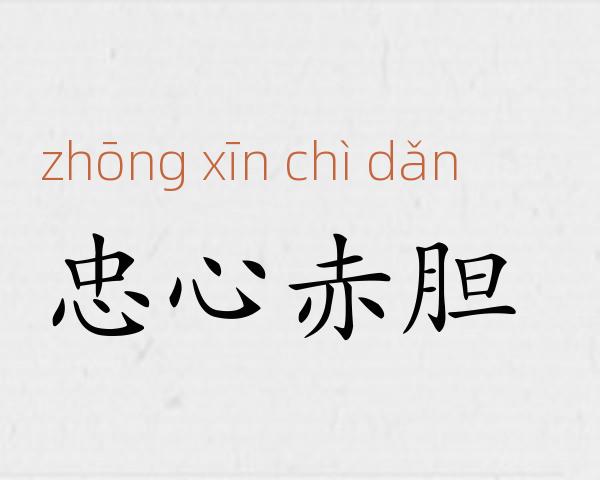 忠心赤胆成语故事