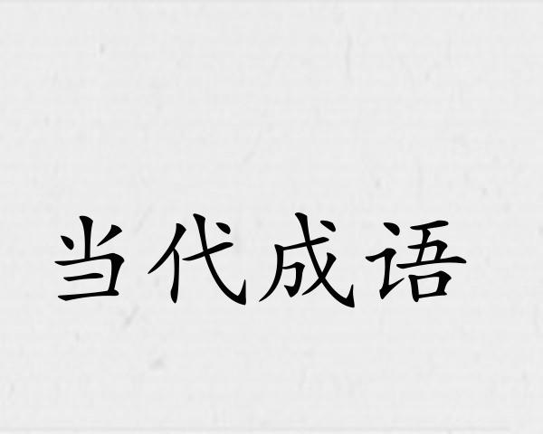 当代成语