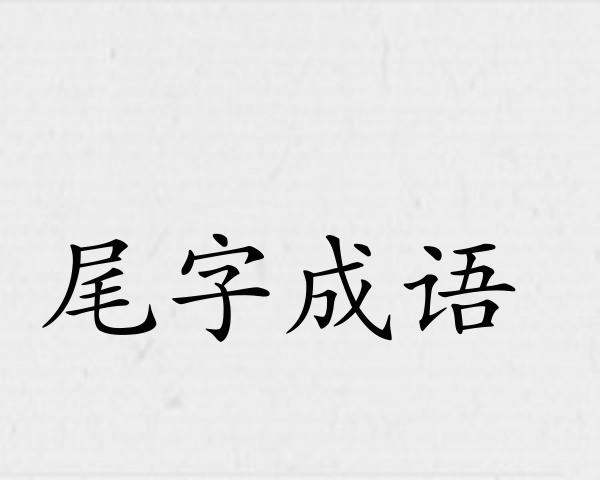 尾字成语