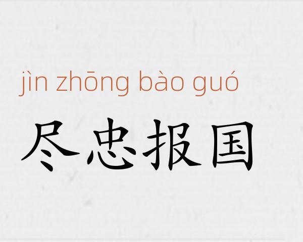 尽忠报国成语故事
