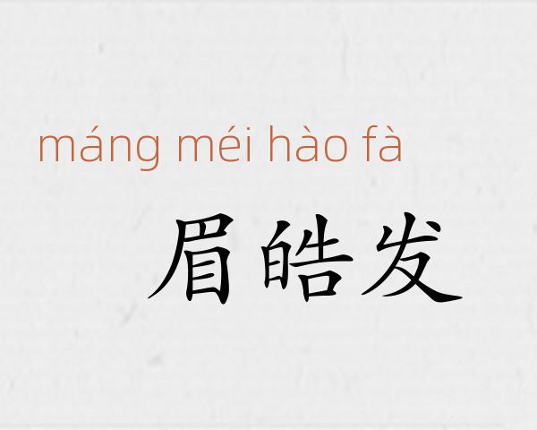 尨眉皓发成语故事