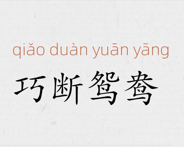 巧断鸳鸯成语故事