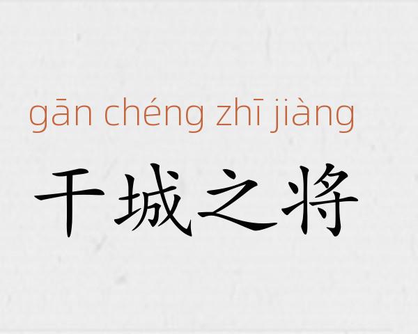 干城之将成语故事