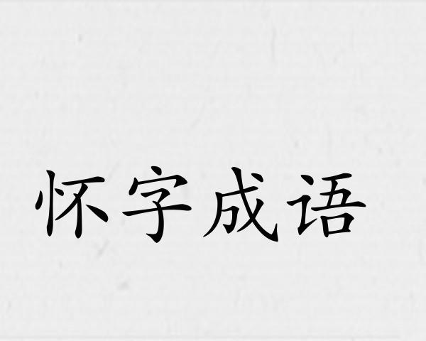 怀字成语