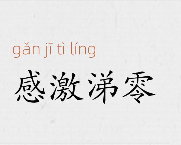 感激涕零成语故事