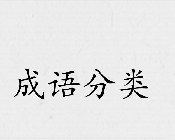 成语分类