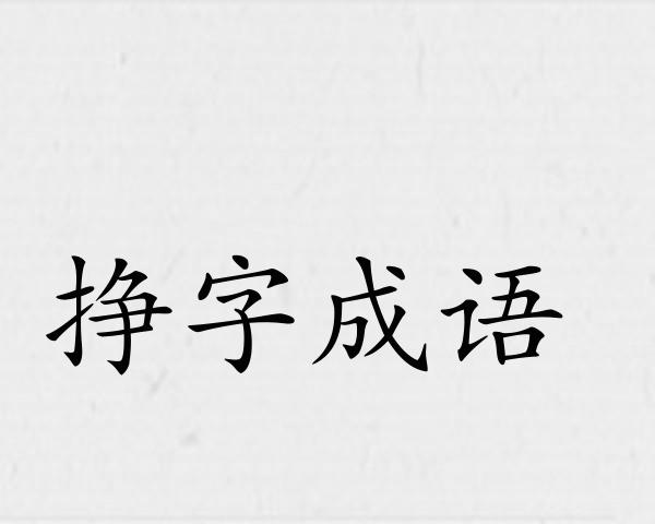 挣字成语