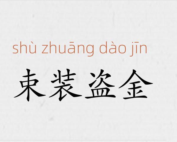 束装盗金成语故事