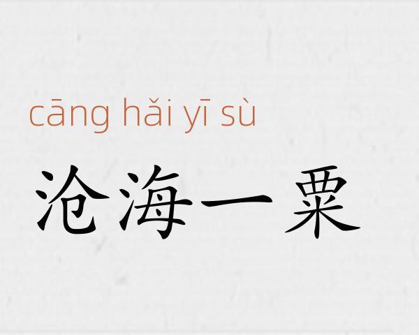 沧海一粟成语故事