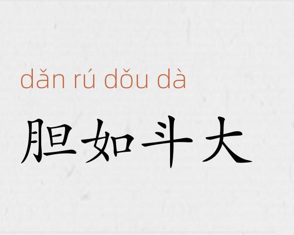 胆如斗大成语故事
