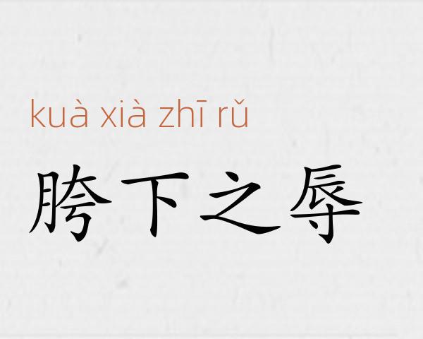 胯下之辱成语故事