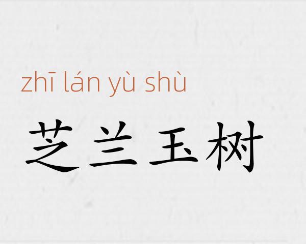 芝兰玉树成语故事
