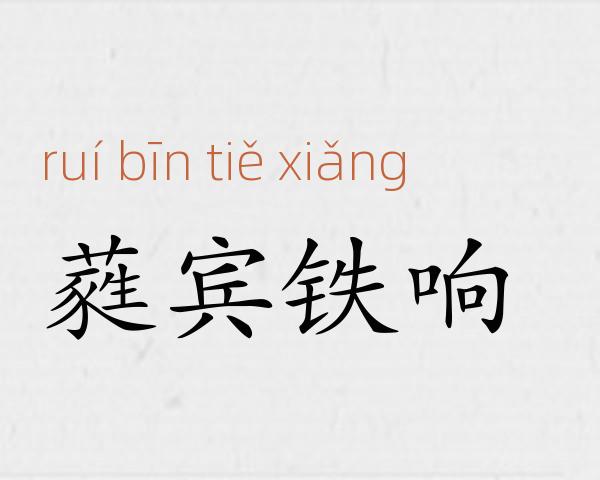 蕤宾铁响成语故事