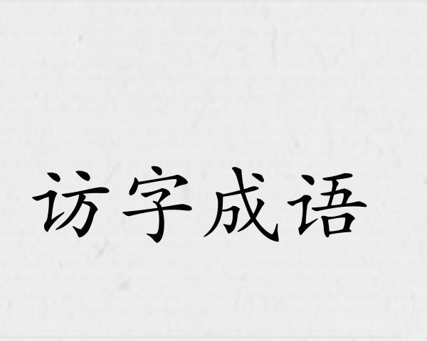 访字成语