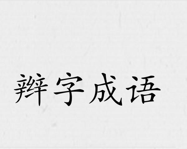 辫字成语