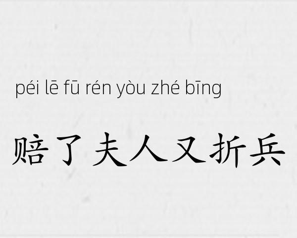赔了夫人又折兵成语故事