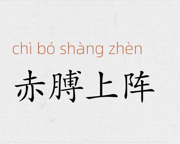 赤膊上阵成语故事