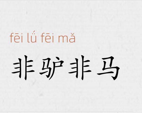 非驴非马成语故事