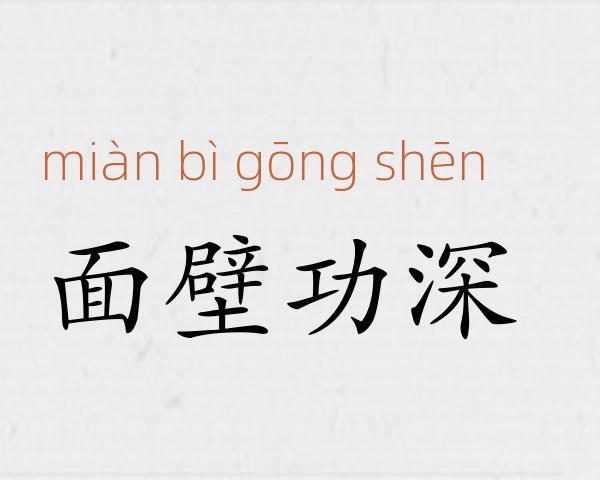 面壁功深成语故事