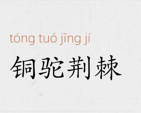 铜驼荆棘成语故事