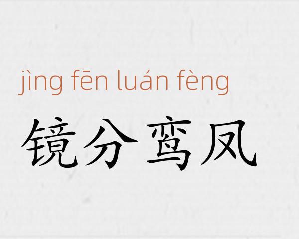 镜分鸾凤成语故事