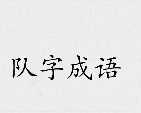 队字成语