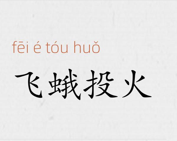 飞蛾投火成语故事