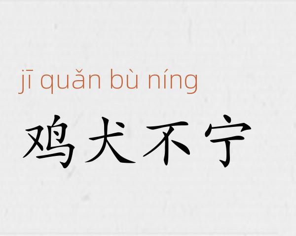 鸡犬不宁成语故事