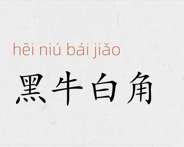 黑牛白角成语故事