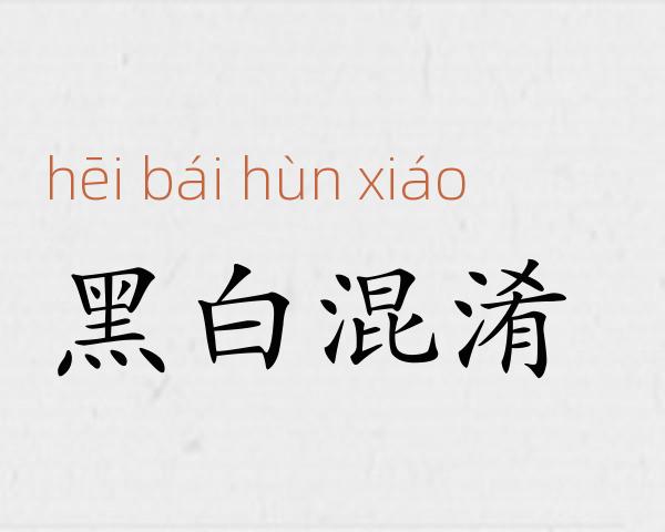 黑白混淆成语故事
